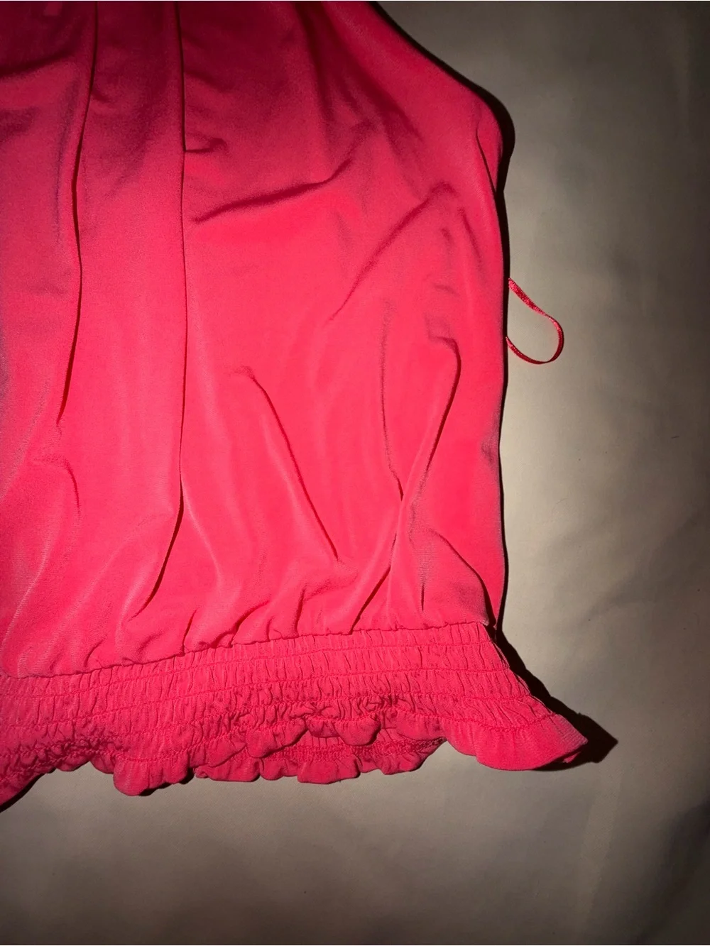 Michael Kors Hot Pink Halter Tank with Gold Chain